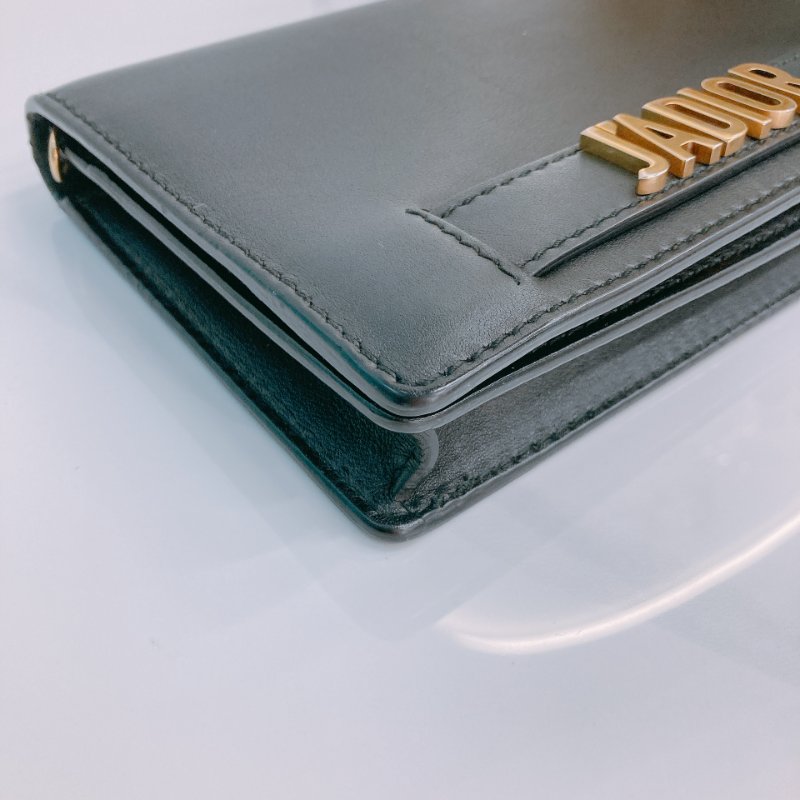 MS0578 Christian Dior 迪奧 ''我愛'' 鏈條銀包 黑色 金扣 光滑牛皮 J'Adior Wallet On Chain Smooth Calfskin Black x GHW-5