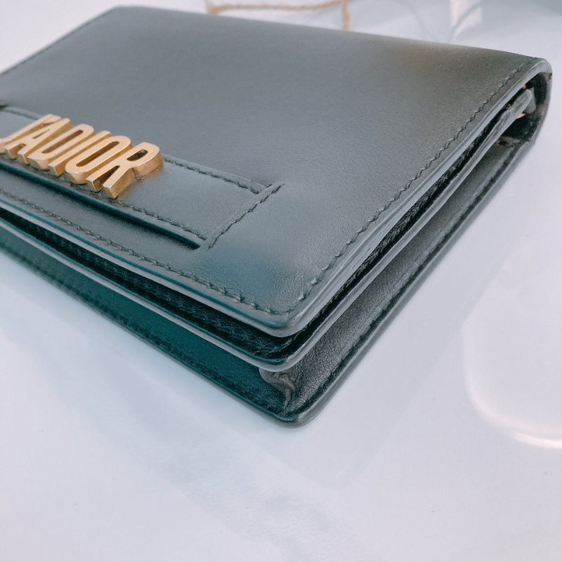 MS0578 Christian Dior 迪奧 ''我愛'' 鏈條銀包 黑色 金扣 光滑牛皮 J'Adior Wallet On Chain Smooth Calfskin Black x GHW-6