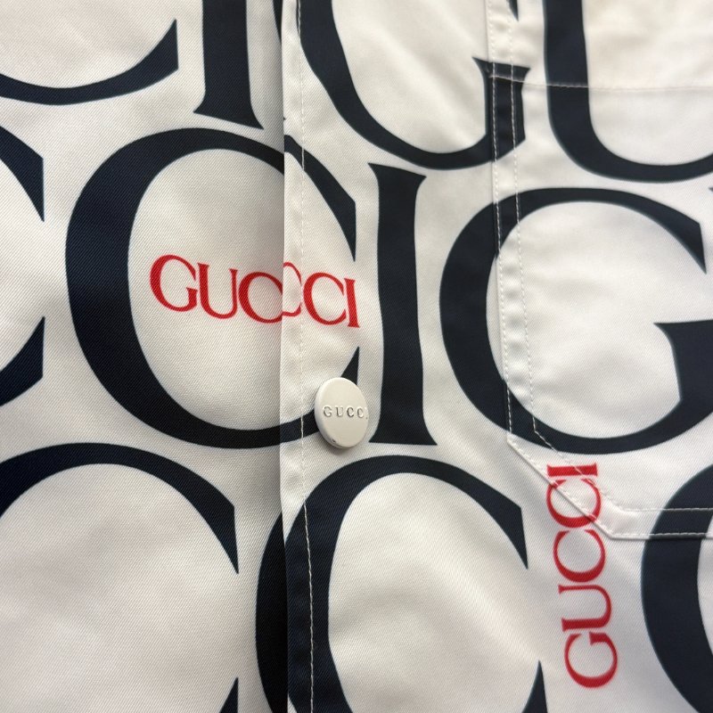 Gucci Maxi Print Fabric Shirt 二手近全新-2
