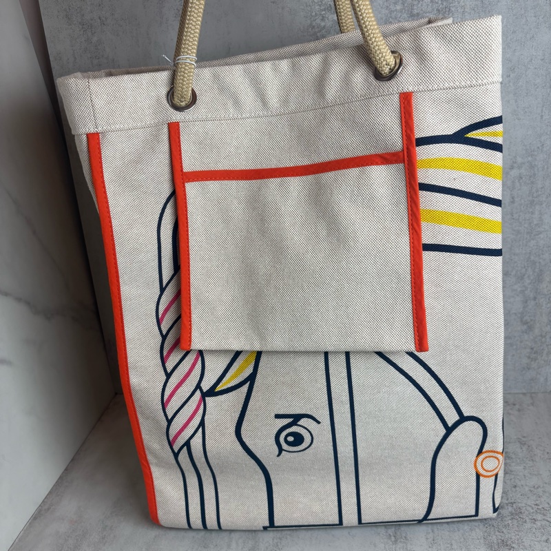 Quadrige海灘包 50x45x18 cm 專櫃價81500-4