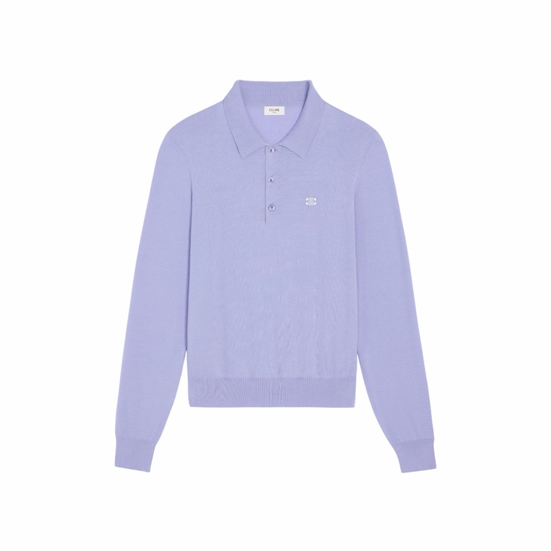 Celine 男士 長袖POLO衫S M L XL碼-4