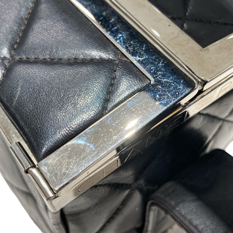 CHANEL 香奈兒 手提化妝包 黑色-10