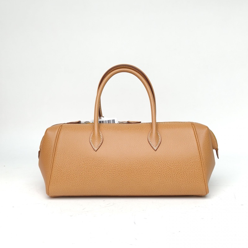 HERMES Bombay龐貝27沙灘金阿登皮框J銀扣肩背包-2