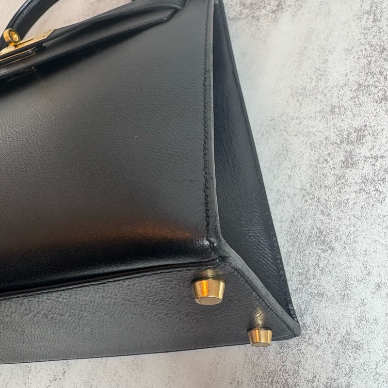 HERMES 黑金kelly32 EPSOM皮-7