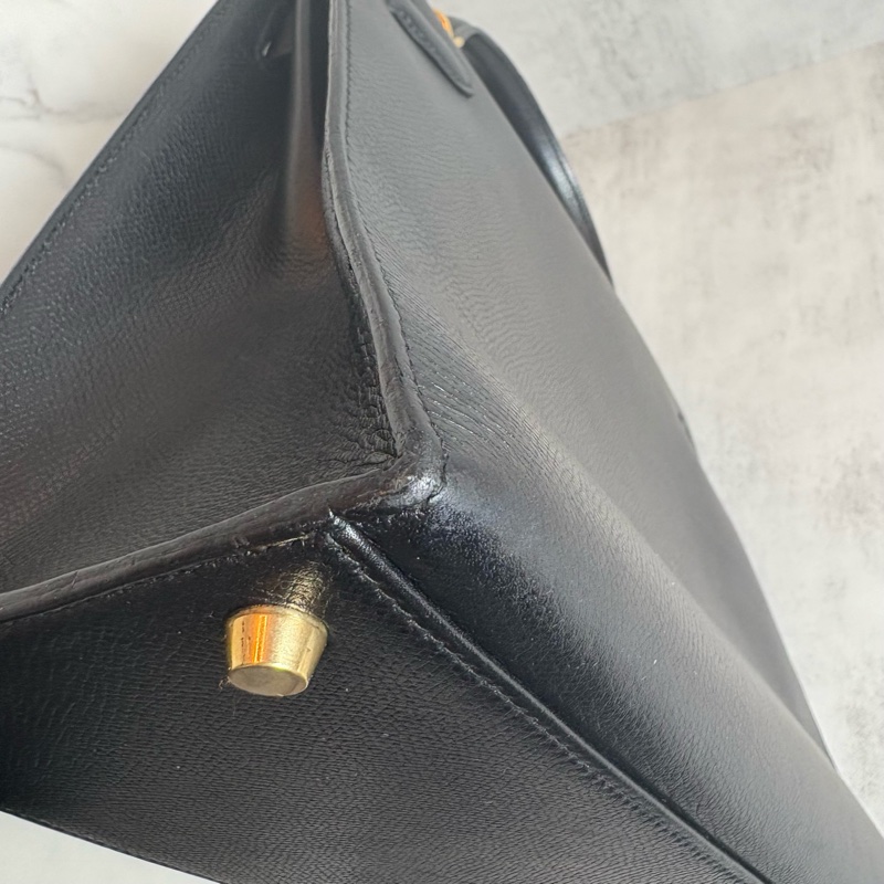 HERMES 黑金kelly32 EPSOM皮-8