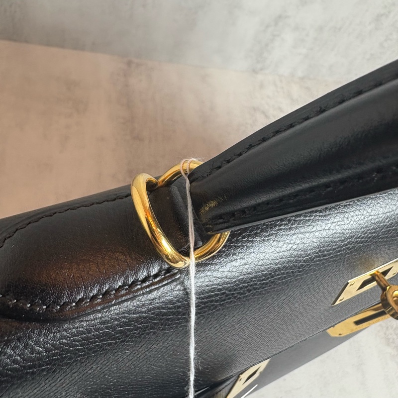 HERMES 黑金kelly32 EPSOM皮-12