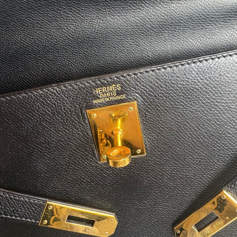 HERMES 黑金kelly32 EPSOM皮-14