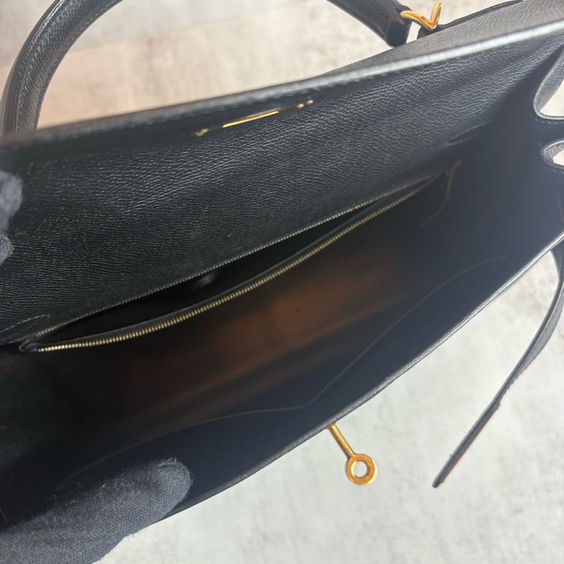 HERMES 黑金kelly32 EPSOM皮-15
