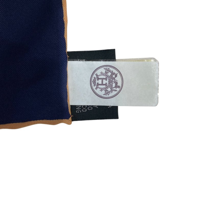 HERMES 愛馬仕 CARRE70 絲巾 藍色-4