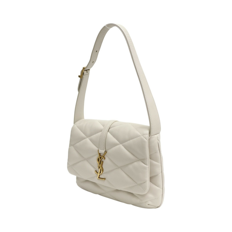 灰白色 菱格紋 羊皮 LE 57 肩背包【SAINT LAURENT YSL 聖羅蘭 】 698567-2