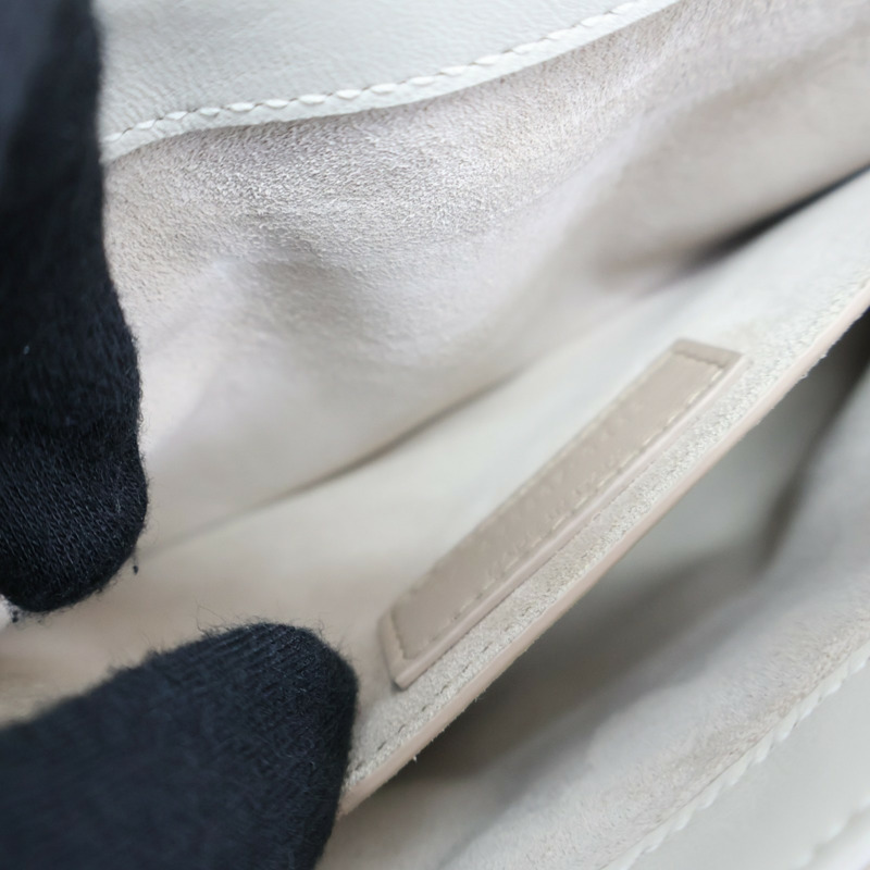 灰白色 菱格紋 羊皮 LE 57 肩背包【SAINT LAURENT YSL 聖羅蘭 】 698567-5