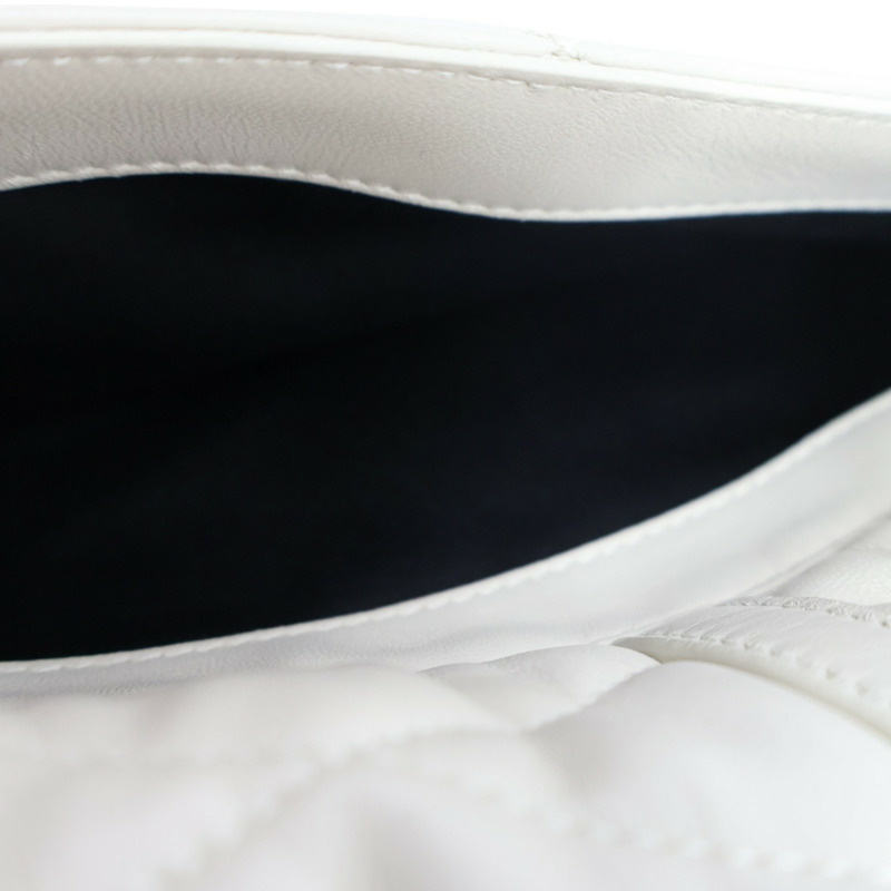 灰白色 菱格紋 羊皮 LE 57 肩背包【SAINT LAURENT YSL 聖羅蘭 】 698567-6