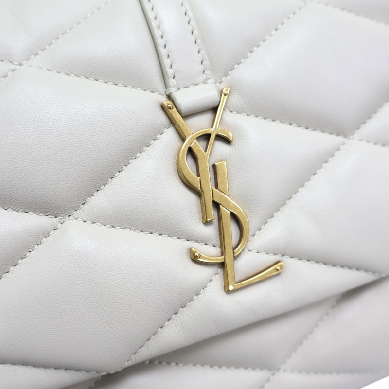 灰白色 菱格紋 羊皮 LE 57 肩背包【SAINT LAURENT YSL 聖羅蘭 】 698567-9