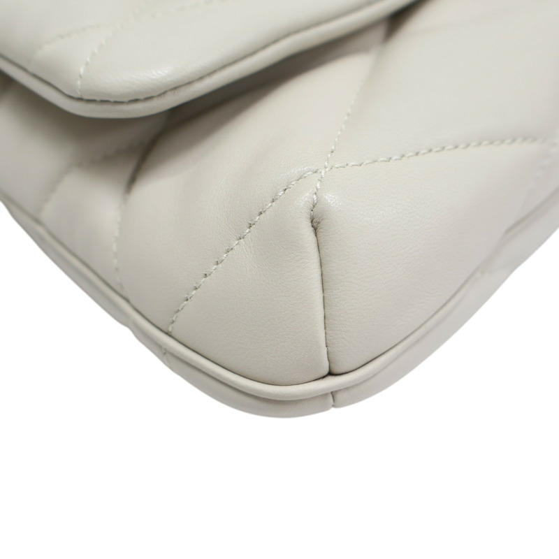 灰白色 菱格紋 羊皮 LE 57 肩背包【SAINT LAURENT YSL 聖羅蘭 】 698567-14