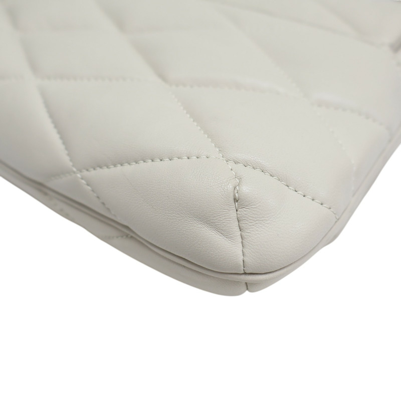 灰白色 菱格紋 羊皮 LE 57 肩背包【SAINT LAURENT YSL 聖羅蘭 】 698567-15