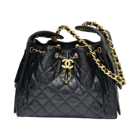 黑色 菱格紋 牛皮 25 小型包 肩背包【CHANEL 香奈兒】 AS5293