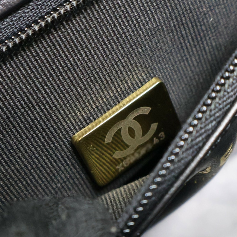 黑色 菱格紋 牛皮 Kelly Mini 鏈帶 肩背包【CHANEL 香奈兒】 AS4416-8