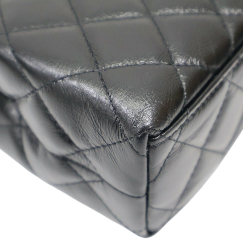 黑色 菱格紋 牛皮 Kelly Mini 鏈帶 肩背包【CHANEL 香奈兒】 AS4416-16