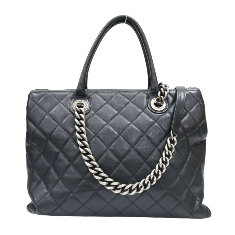 黑色 菱格紋 牛皮 31 Rue Cambon 兩用包 無卡【CHANEL 香奈兒】-1