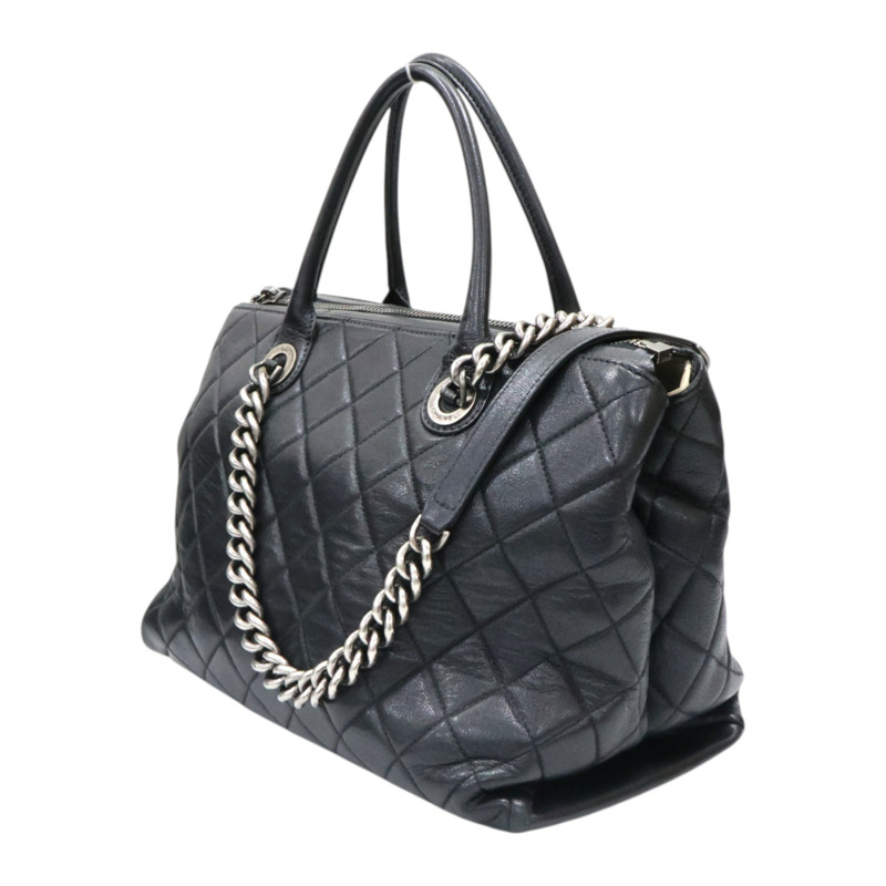 黑色 菱格紋 牛皮 31 Rue Cambon 兩用包 無卡【CHANEL 香奈兒】-2