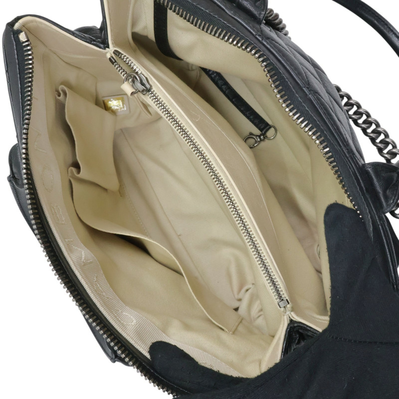 黑色 菱格紋 牛皮 31 Rue Cambon 兩用包 無卡【CHANEL 香奈兒】-4