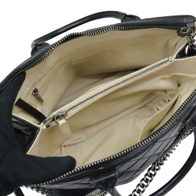 黑色 菱格紋 牛皮 31 Rue Cambon 兩用包 無卡【CHANEL 香奈兒】-7