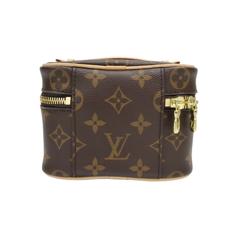 棕色 原花帆布 Nice Nano 手提包【LOUIS VUITTON LV 路易威登】 M44936-1