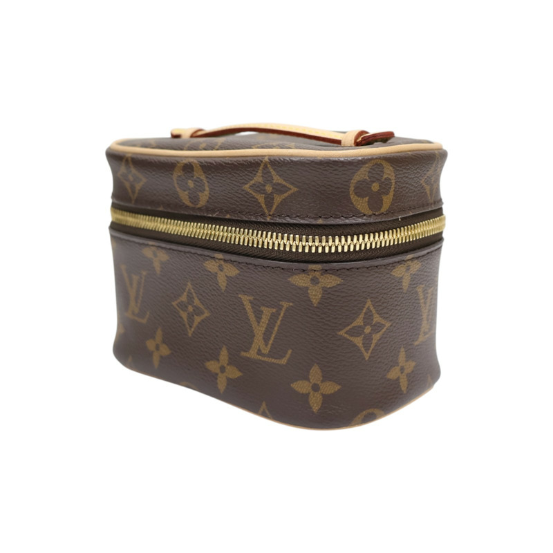 棕色 原花帆布 Nice Nano 手提包【LOUIS VUITTON LV 路易威登】 M44936-2