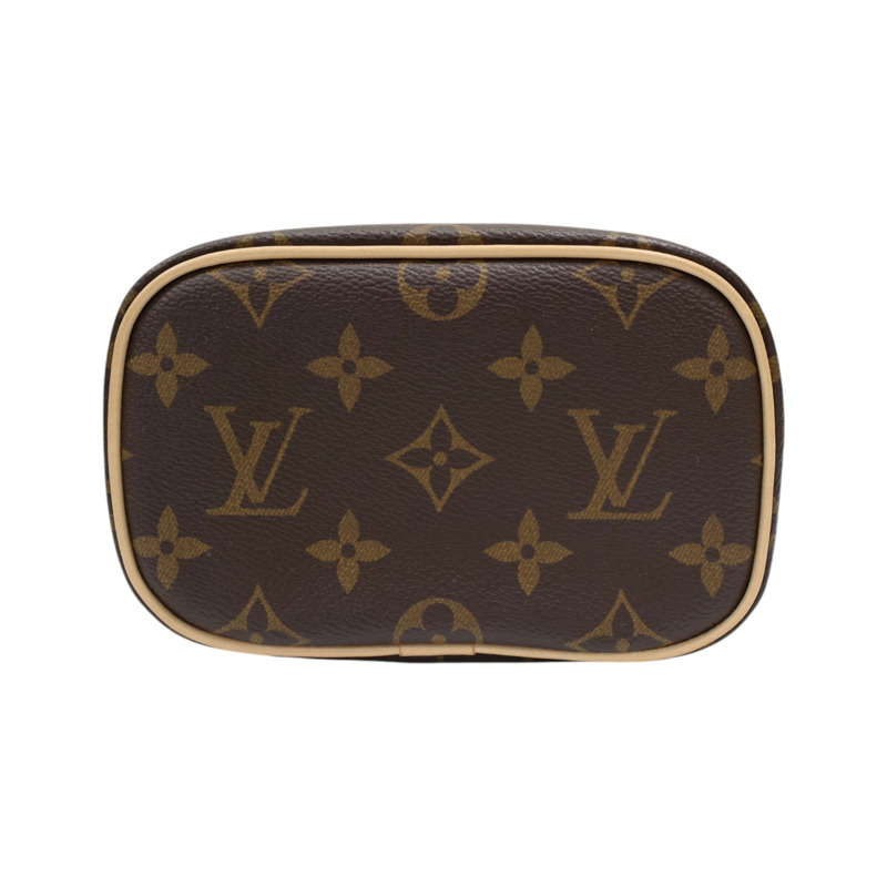 棕色 原花帆布 Nice Nano 手提包【LOUIS VUITTON LV 路易威登】 M44936-3