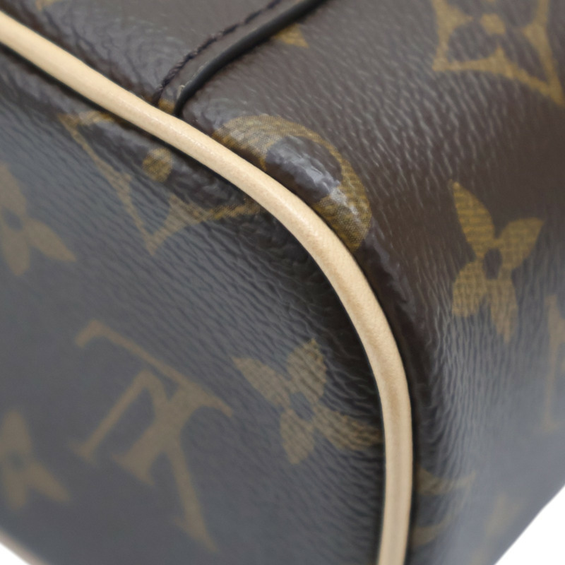 棕色 原花帆布 Nice Nano 手提包【LOUIS VUITTON LV 路易威登】 M44936-11