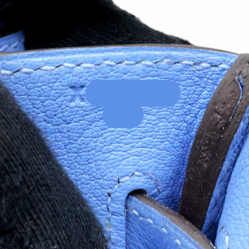 天堂藍 TC/Evercolor皮革 Birkin 30 Ghillies 柏金包 手提包 銀扣 X刻【HERMES 愛馬仕】-9