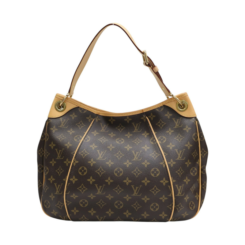 棕色 原花帆布 Galliera PM 南瓜包 肩背包【LOUIS VUITTON LV 路易威登】 M56382-1