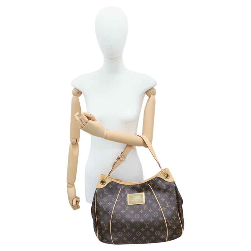 棕色 原花帆布 Galliera PM 南瓜包 肩背包【LOUIS VUITTON LV 路易威登】 M56382-11