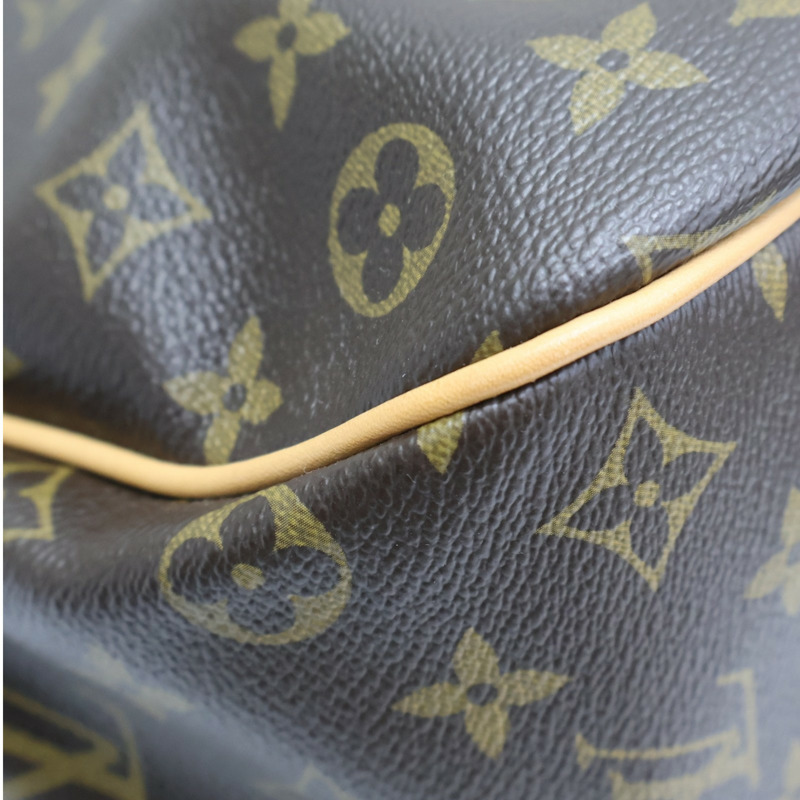 棕色 原花帆布 Galliera PM 南瓜包 肩背包【LOUIS VUITTON LV 路易威登】 M56382-13