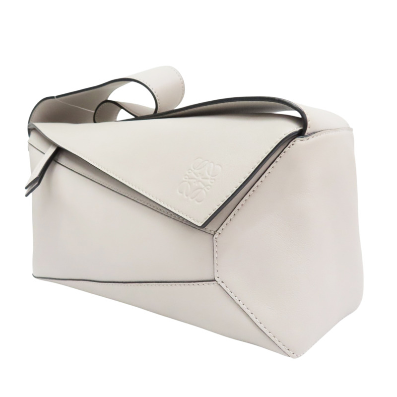 灰色 牛皮 Puzzle Hobo 肩背包【LOEWE 羅威】 A510.J67.X01-2