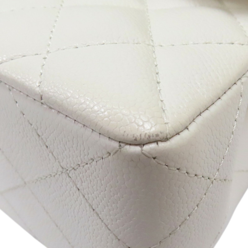 白色 荔枝紋 牛皮 Coco 23 鍊帶 肩背包【CHANEL 香奈兒】 A01113-9