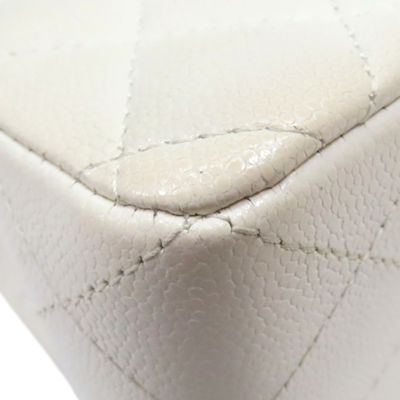 白色 荔枝紋 牛皮 Coco 23 鍊帶 肩背包【CHANEL 香奈兒】 A01113-12