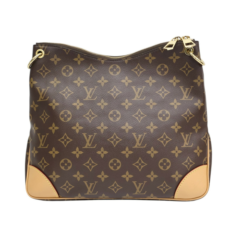 棕色 原花帆布 Odeon MM 肩背包【LOUIS VUITTON LV 路易威登】 M45355-1
