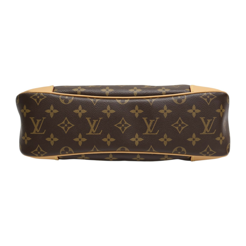 棕色 原花帆布 Odeon MM 肩背包【LOUIS VUITTON LV 路易威登】 M45355-3
