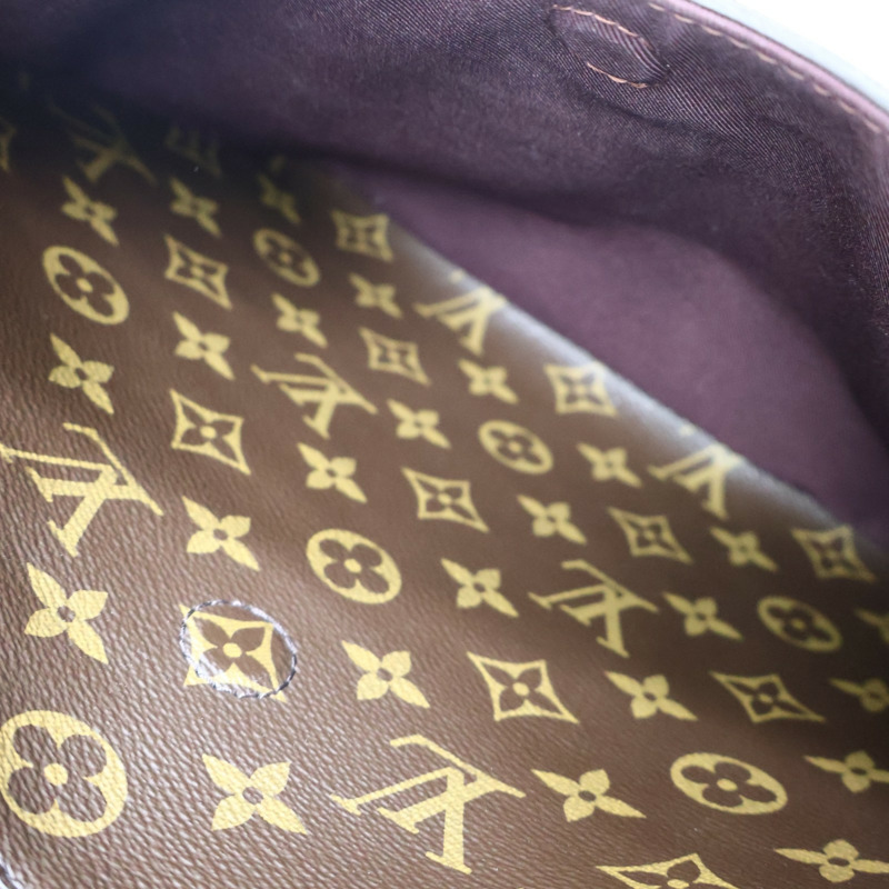 棕色 原花帆布 Odeon MM 肩背包【LOUIS VUITTON LV 路易威登】 M45355-7