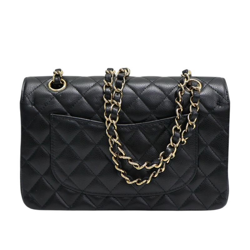 黑色 荔枝紋 牛皮 COCO 23 鍊帶 肩背包【CHANEL 香奈兒】 A01113-1