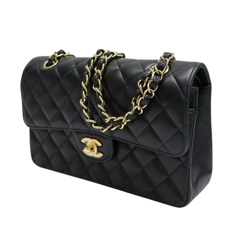 黑色 荔枝紋 牛皮 COCO 23 鍊帶 肩背包【CHANEL 香奈兒】 A01113-2