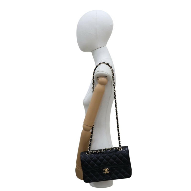 黑色 荔枝紋 牛皮 COCO 23 鍊帶 肩背包【CHANEL 香奈兒】 A01113-10