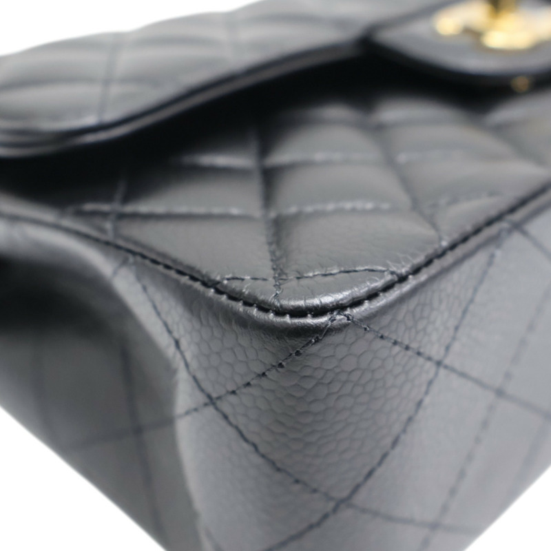 黑色 荔枝紋 牛皮 COCO 23 鍊帶 肩背包【CHANEL 香奈兒】 A01113-11