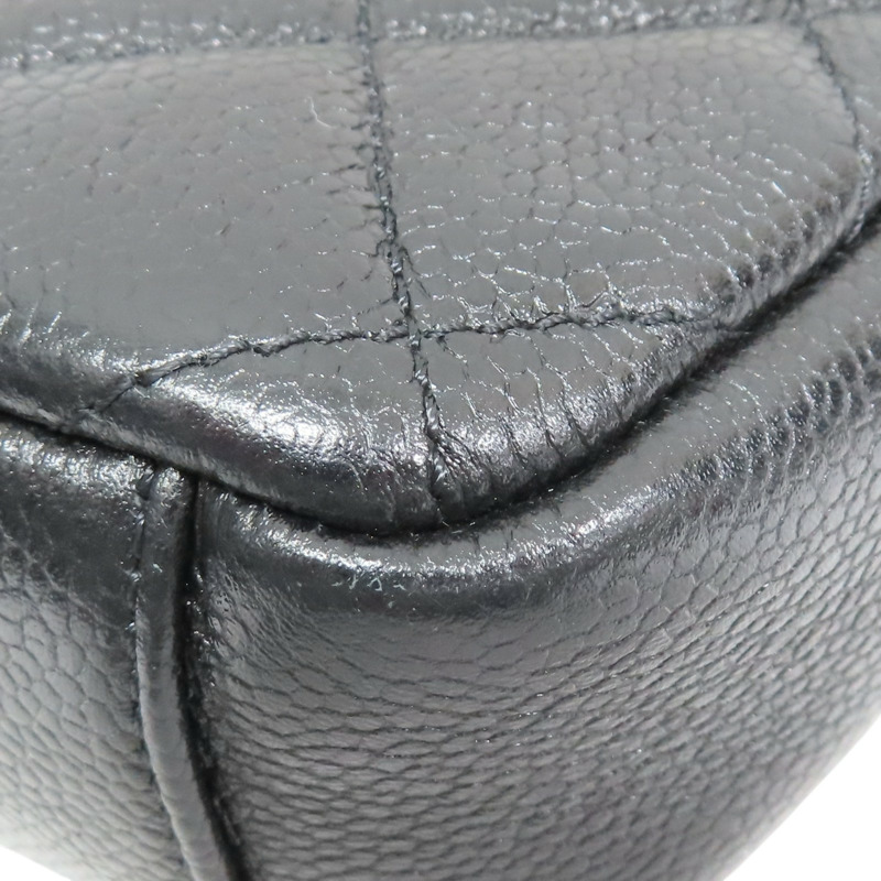 黑色 菱格紋 荔枝紋 牛皮 MINI方胖 肩背包 金釦【CHANEL 香奈兒】 AS2482-12