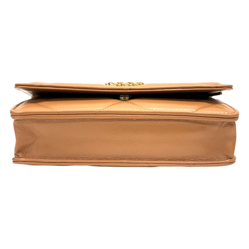 棕色 菱格紋 羊皮 19 WOC 兩用包【CHANEL 香奈兒】 AP0957-3