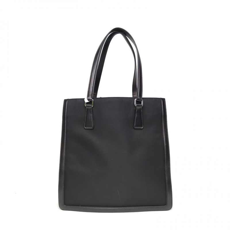 PRADA 黑色尼龍20AW手提降落傘豎版琴譜包-2