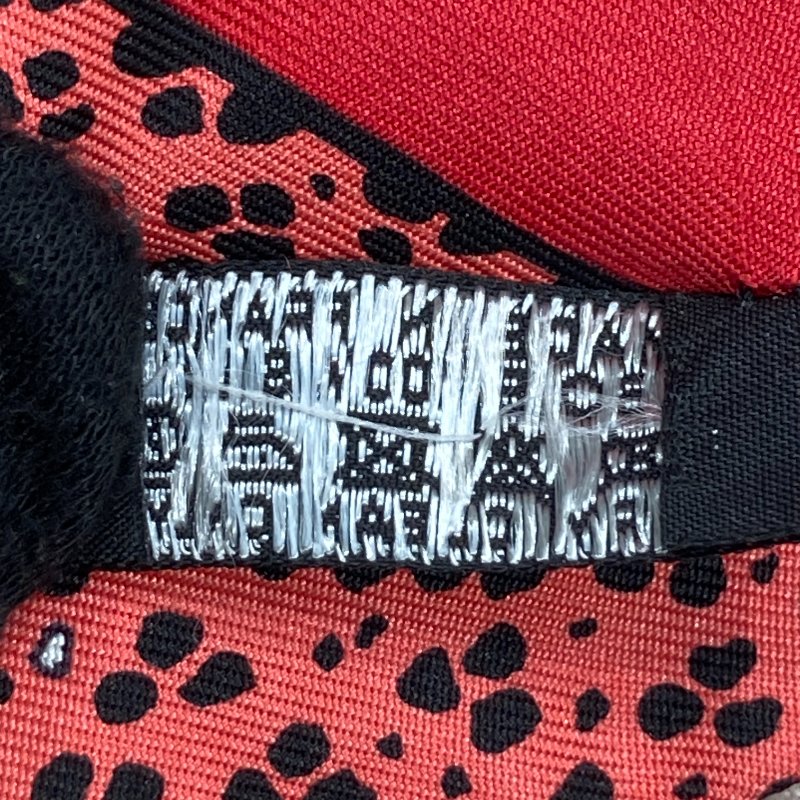 HERMÈS 愛馬仕 CHRISTIANE VAUZELLES LES LEOPARDS TWILLY 絲巾 斜紋真絲 紅色-6