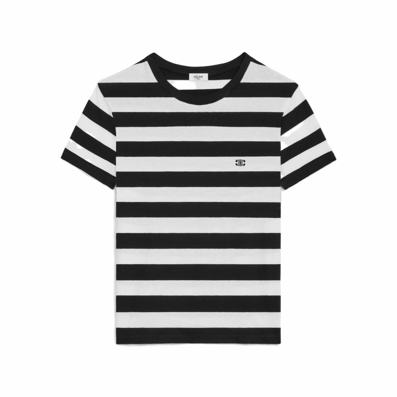 Celine 男士 TRIOMPHE 棉質針織寬松T恤S M L XL碼-4