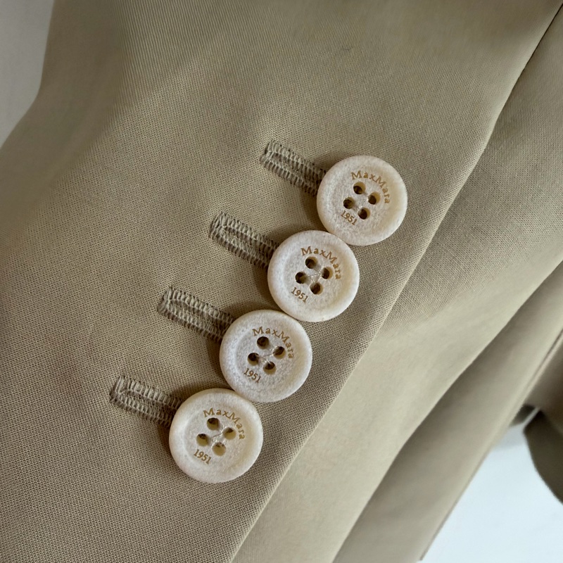 MaxMara -Suez 米色 雙排扣西裝外套 #34 36 38 40-2